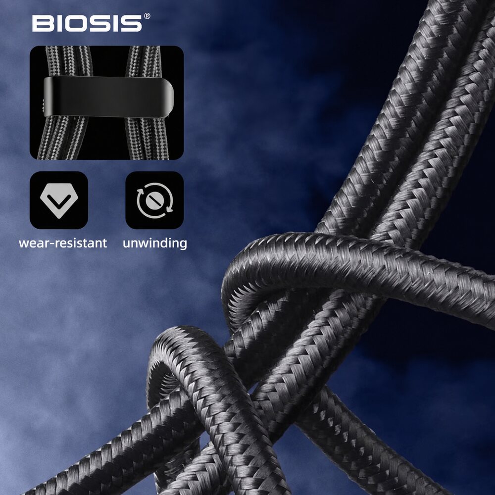 BioSis 100W USB-C Fast Charging Cable with LED Display - Image 4