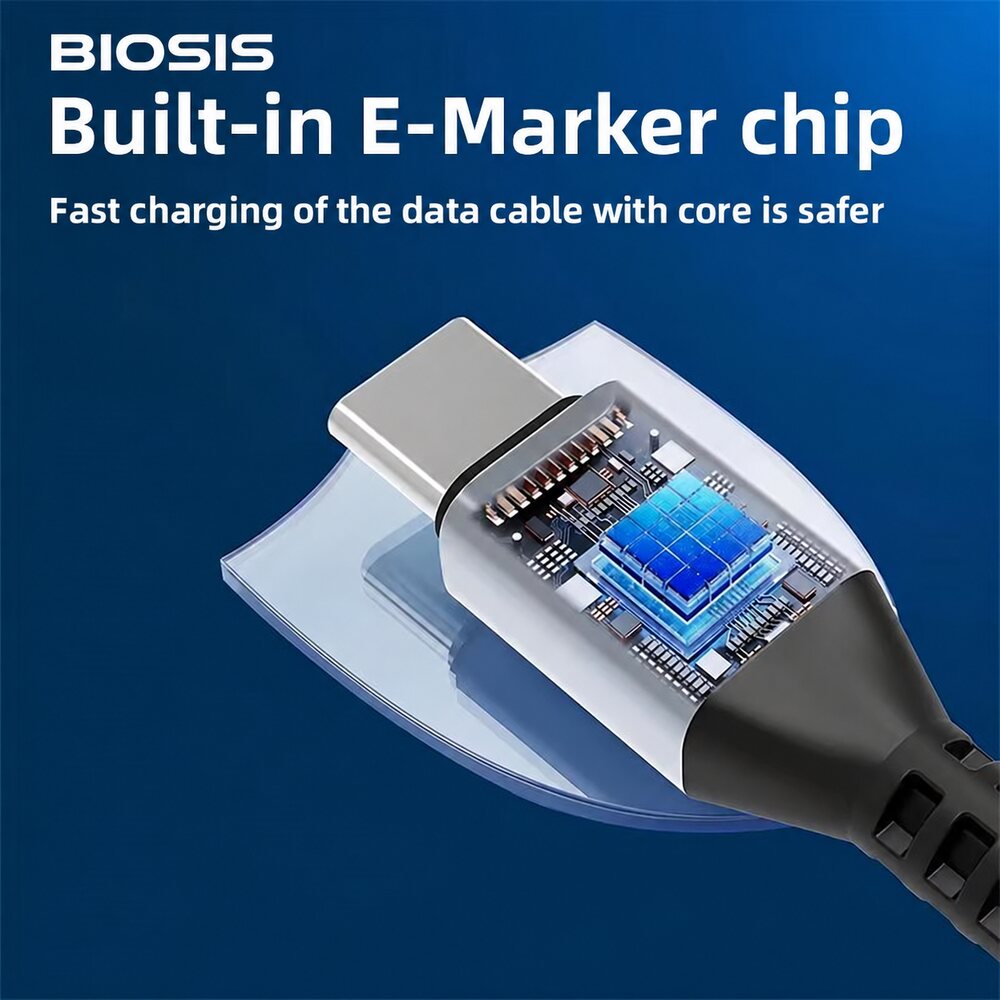 BioSis 100W USB-C Fast Charging Cable with LED Display - Image 3