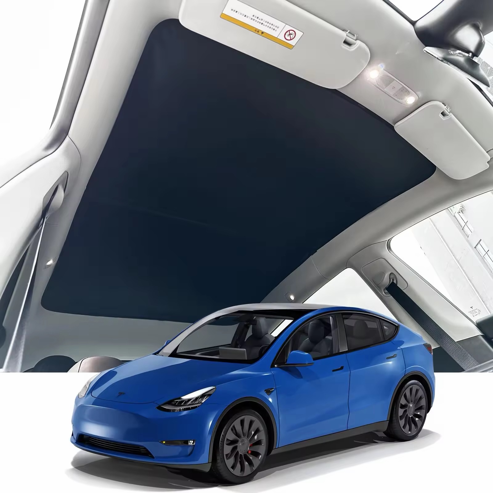 Foldable Sunshades for Tesla Model 3 - Image 2