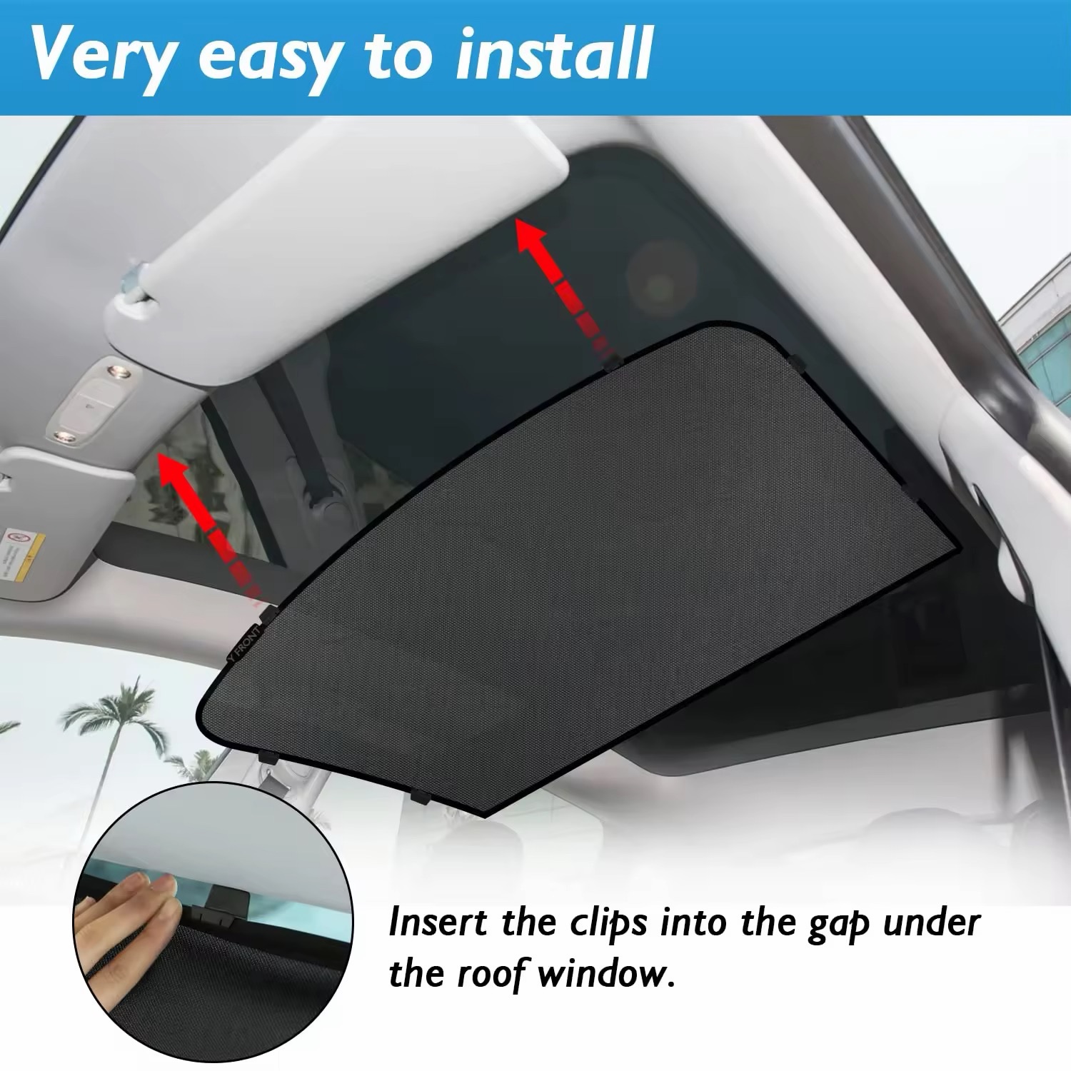 Foldable Sunshades for Tesla Model 3 - Image 4