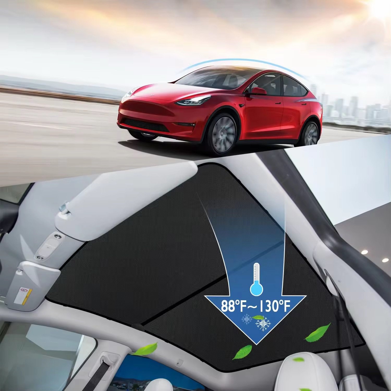 Foldable Sunshades for Tesla Model 3 - Image 6